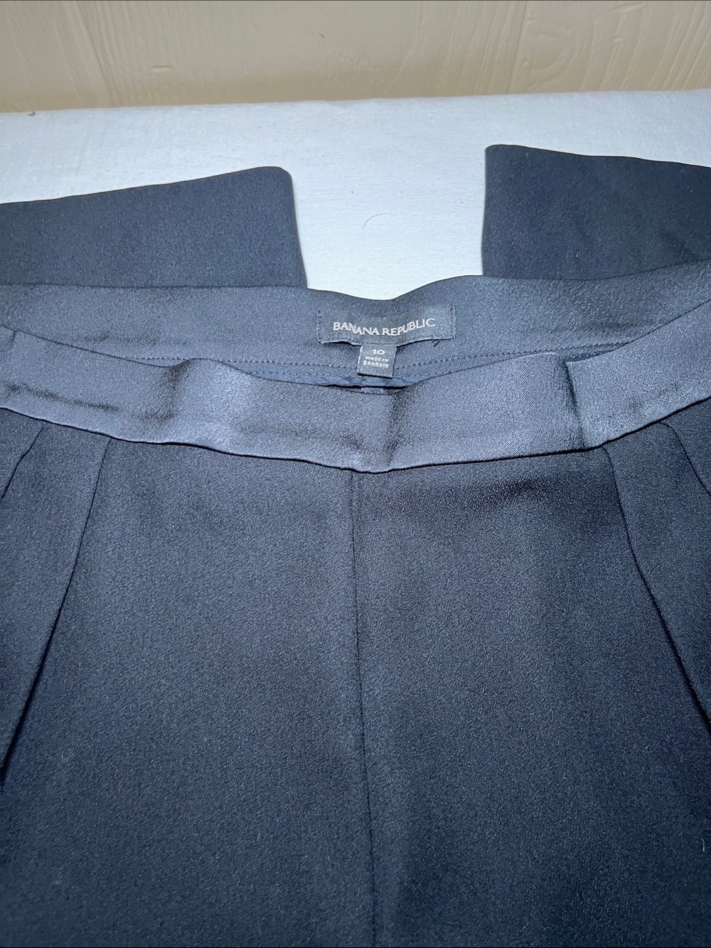 Banana Republic Black Wide Leg Dress Slacks